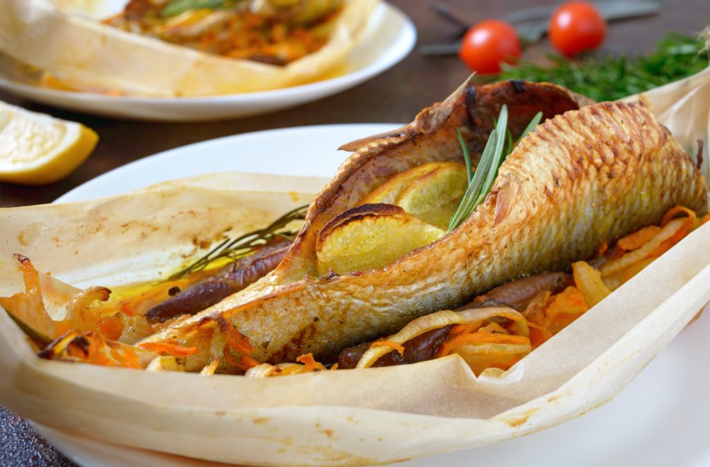 Fish with vegetables